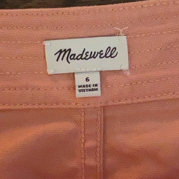 Madewell Coral Denim Mini Skirt - Picture 5 of 6